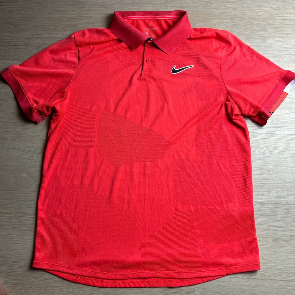 Nike Court Mens XL Dri-FIT Advantage 2020 Australian Open Tennis Polo Red